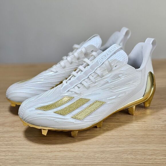 Adidas Adizero Football Cleats Gold White Men\'s Sz 14 Primeknit GX5122 Freak New main image 10